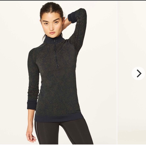 lululemon athletica Jackets & Blazers - Lululemon" Rest Less -Half Zip-Pullover- black Armory